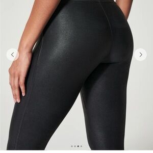 SPANX Shiny Black Leggings